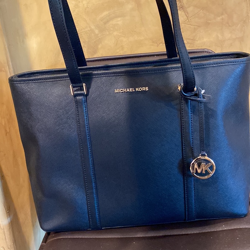 Michael Kors Sady Black Leather Tote